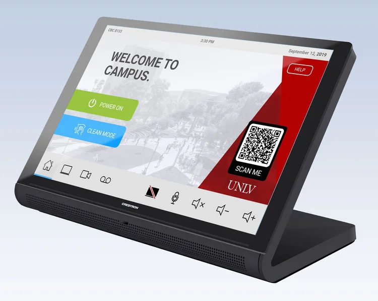 UNLV classroom touch panel interface